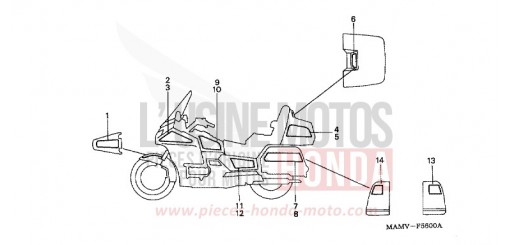 STREIFEN (GL1500SE) GL1500SEW de 1998